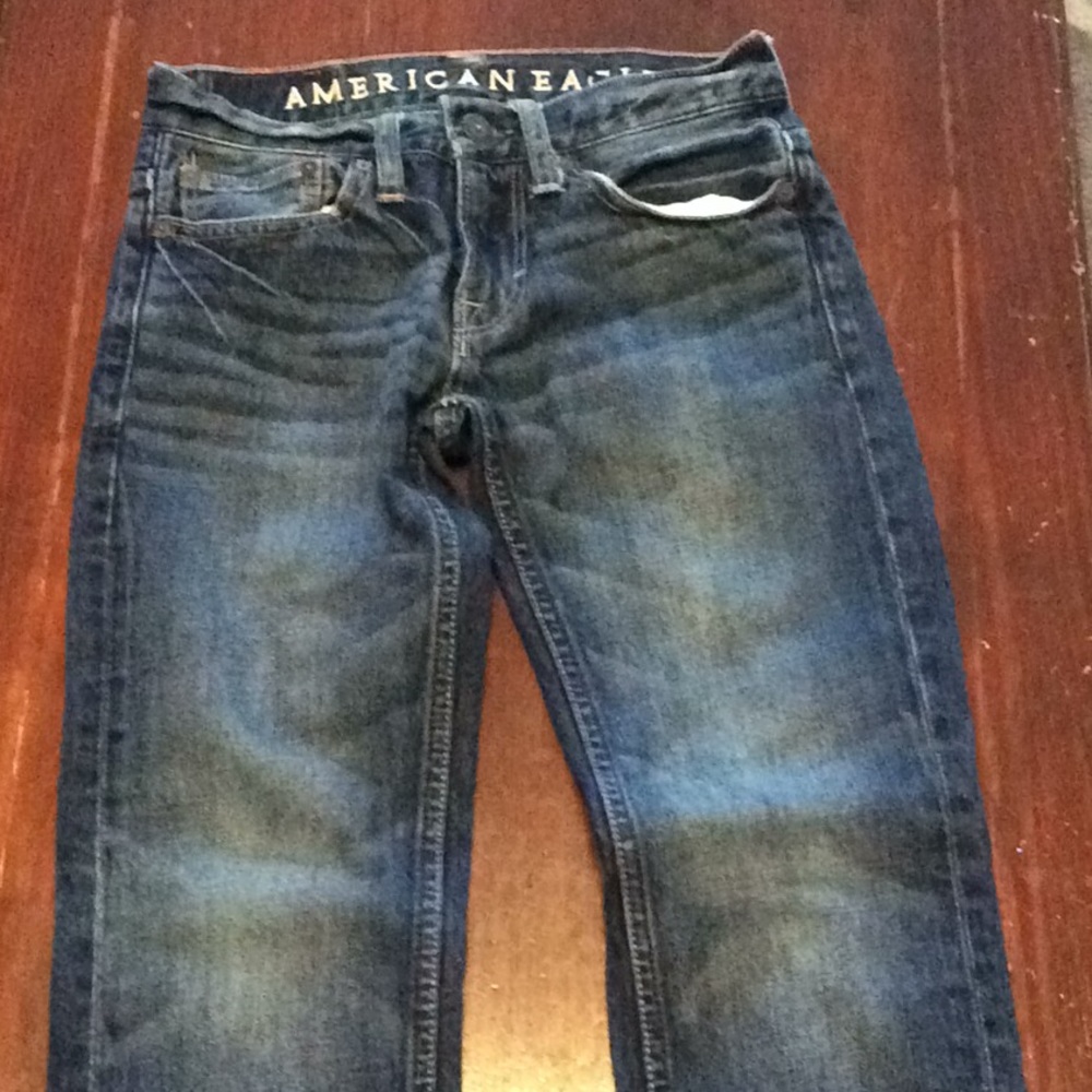 American Eagle slim jeans.  Size 26/28